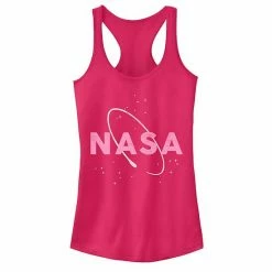 Licensed Character Juniors' NASA Pink Logo Tank Top Raspberry -Licensed Character Shop unnamed file 18820
