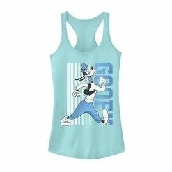 Licensed Character Disney's Mickey & Friends Juniors' Goofy Barcode Tank Top