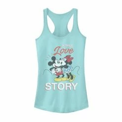 Licensed Character Disney's Mickey Mouse & Minnie True Love Story Juniors' Tank Top
