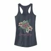 Licensed Character Juniors' Stranger Things Pink Flowers Graphic Racerback Tank -Licensed Character Shop unnamed file 18885