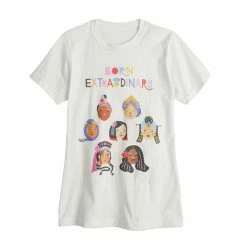 Licensed Character Juniors' "Born Extraordinary" Boyfriend Tee -Licensed Character Shop unnamed file 18923