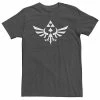 Licensed Character Big & Tall Nintendo Legend Of Zelda Blue Royal Crest Tee Navy Heather