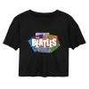 Licensed Character Juniors' The Beatles Tickets Cropped Tee -Licensed Character Shop unnamed file 18956