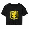 Licensed Character Juniors' Pokémon Pikachu Retro Gamer Cropped Tee -Licensed Character Shop unnamed file 18958