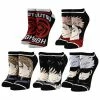 Licensed Character Women's Jujutsu Kaisen 5-Pair Pack Ankle Socks -Licensed Character Shop unnamed file 18998