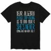 Licensed Character Men's Dear Algebra Stop Asking Tee Blue