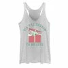 Licensed Character Juniors' Star Wars The Child Aka Baby Yoda Christmas Graphic Tank White Heather
