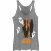 Licensed Character Juniors' Star Wars Vader Coffin & Trooper Ghosts Tank Gray Heather -Licensed Character Shop unnamed file 19148