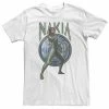 Licensed Character Big & Tall Marvel Wakanda Forever Nakia Blue Shield Tee White -Licensed Character Shop unnamed file 19157