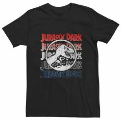Licensed Character Big & Tall Jurassic Park Red White & Blue Graphic Tee Navy Heather