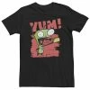 Licensed Character Big & Tall Nickelodeon Invader Zim Gir Screaming Yum! Taco Portrait Tee Athletic Heather -Licensed Character Shop unnamed file 19196