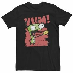 Licensed Character Big & Tall Nickelodeon Invader Zim Gir Screaming Yum! Taco Portrait Tee Athletic Heather