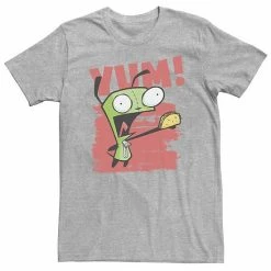 Licensed Character Big & Tall Nickelodeon Invader Zim Gir Screaming Yum! Taco Portrait Tee Athletic Heather -Licensed Character Shop unnamed file 19199