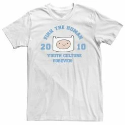Licensed Character Big & Tall Adventure Time Finn The Human Youth Culture Forever Tee Athletic Heather