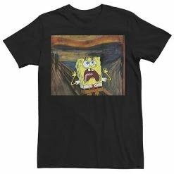 Licensed Character Big & Tall SpongeBob SquarePants Scream Painting Tee White -Licensed Character Shop unnamed file 19224