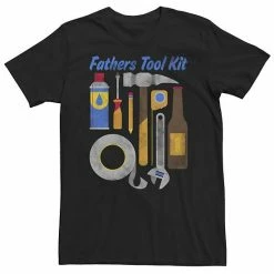 Licensed Character Big & Tall Father's Day Father's Tool Kit Tee Navy Heather