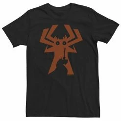 Licensed Character Big & Tall CN Samurai Jack Faces Aku Silhouette Tee Black