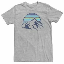 Licensed Character Big & Tall Trendy Blue Mountain Range Striped Sun Tee Athletic Heather -Licensed Character Shop unnamed file 19281