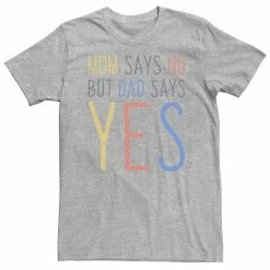 Licensed Character Big & Tall Father's Day "Mom Says No But Dad Says Yes" Tee White -Licensed Character Shop unnamed file 19289