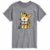Licensed Character Men's Corgi Lights Tee Gray -Licensed Character Shop unnamed file 1929