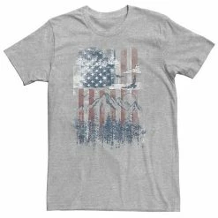 Licensed Character Big & Tall American Flag Vertical And Mountain Range Tee White -Licensed Character Shop unnamed file 19314
