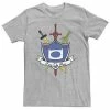Licensed Character Big & Tall Adventure Time Finn The Hero Sword And Shield Banner Tee Navy Heather -Licensed Character Shop unnamed file 19338
