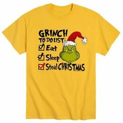 Licensed Character Men's Dr. Seuss The Grinch To Do Tee Green -Licensed Character Shop unnamed file 1934
