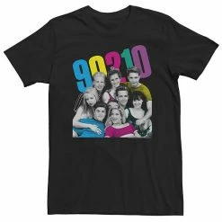 Licensed Character Big & Tall Beverly Hills 90210 Group Shot Neon Color Pop Tee