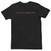 Licensed Character Big & Tall Fifth Sun "I Am Everything I Need" Text Tee -Licensed Character Shop unnamed file 19384