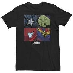 Licensed Character Big & Tall Marvel Avengers Hero Emblems Logo Tee
