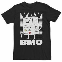 Licensed Character Big & Tall Cartoon Network Adventure Time BMO Wave YAY Halftone Fade Tee