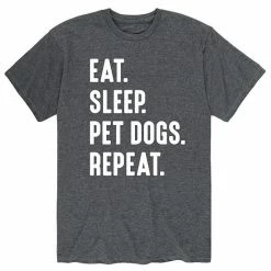 Licensed Character Men's Eat Sleep Pet Dogs Repeat Tee Green -Licensed Character Shop unnamed file 1949