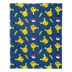 Licensed Character Pokémon Lightning Type Micro Raschel Throw Blanket
