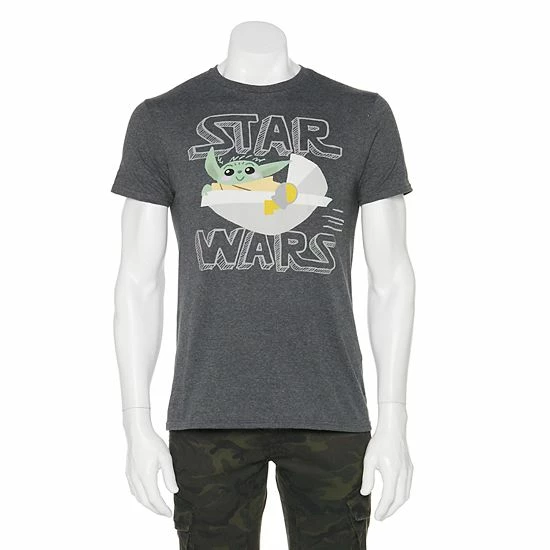 Licensed Character Men's The Mandalorian The Child Aka Baby Yoda Float Tee 3 Licensed Character Men's The Mandalorian The Child Aka Baby Yoda Float Tee