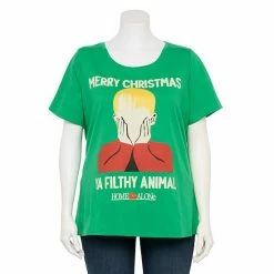Licensed Character Plus Size Home Alone Ya Filthy Animal Graphic Tee
