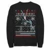 Licensed Character Men's Star Wars Vader Luke Clash Ugly Christmas Sweater Fleece Navy -Licensed Character Shop unnamed file 1967
