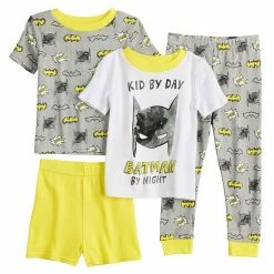 Licensed Character Toddler Boy DC Comics Batman "Kid By Day, Batman By Night" Tops & Bottoms Pajama Set