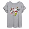 Licensed Character Juniors' Dr. Seuss's The Grinch Logo Snowflakes & Presents Oversized Graphic Tee -Licensed Character Shop unnamed file 1980