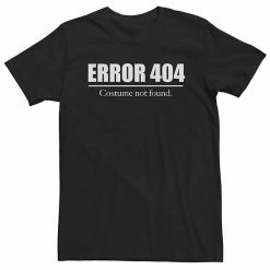 Licensed Character Big & Tall "Error 404 Costume Not Found" Tee