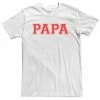 Licensed Character Big & Tall Father's Day Papa Collegiate Outlined Block Letters Tee -Licensed Character Shop unnamed file 19929