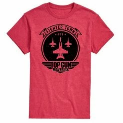 Licensed Character Men's Top Gun Maverick Fighter Town Tee Beige Khaki -Licensed Character Shop unnamed file 1997