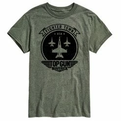 Licensed Character Men's Top Gun Maverick Fighter Town Tee Beige Khaki -Licensed Character Shop unnamed file 1998