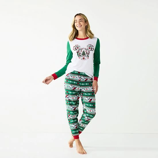 Licensed Character Disney's Mickey Mouse Women's Jammies For Your Families® "Holiday Party Mickey" Pajama Set 4 Licensed Character Disney's Mickey Mouse Women's Jammies For Your Families® "Holiday Party Mickey" Pajama Set - Image 3