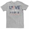 Licensed Character Big & Tall Americana "Love In The USA" Flag Text Tee -Licensed Character Shop unnamed file 20010