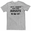 Licensed Character Big & Tall Let's Handle This Like Adults Tee -Licensed Character Shop unnamed file 20032