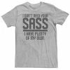 Licensed Character Big & Tall I Don't Need Your Sass Tee -Licensed Character Shop unnamed file 20033