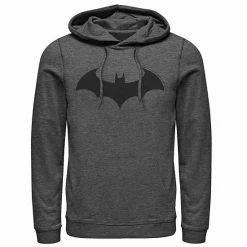 Licensed Character Men's DC Comics Batman Simple Bat Logo Hoodie Charcoal Heather -Licensed Character Shop unnamed file 2015