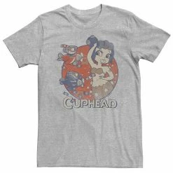 Licensed Character Big & Tall Cuphead Cala Maria Airplane Attack Tee