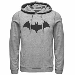 Licensed Character Men's DC Comics Batman Simple Bat Logo Hoodie Charcoal Heather -Licensed Character Shop unnamed file 2016