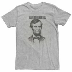 Licensed Character Big & Tall Abraham Lincoln I Made Beards Cool Tee